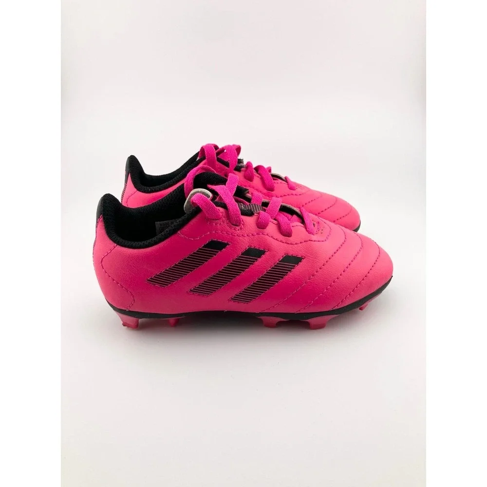 Adidas Goletto VIII FG Junior‎ Soccer Cleats Sz 10 Pink Black Lace Up Kids Shoes